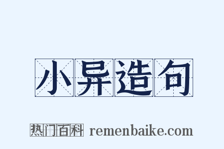 小异造句是什么意思的图片